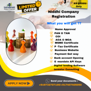 Nidhi Finance Company Registration – Complete Package at Just ₹65,999