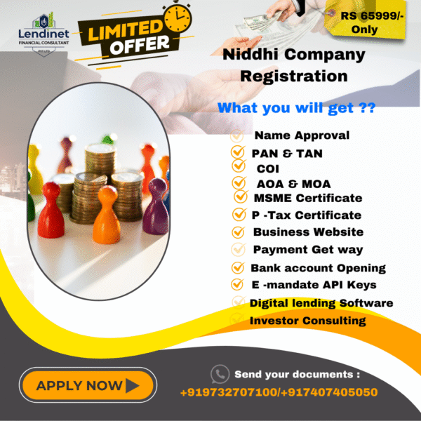 Nidhi Finance Company Registration – Complete Package at Just ₹65,999