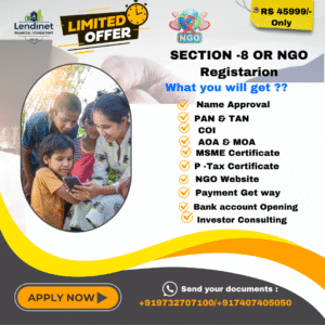 Section 8 / NGO Company Registration – Complete Package at Just ₹45,999